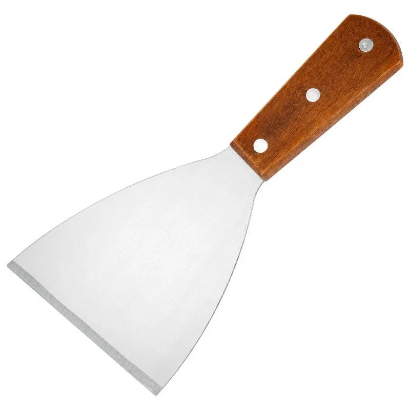 Wood-Handled Stainless Steel Spatula