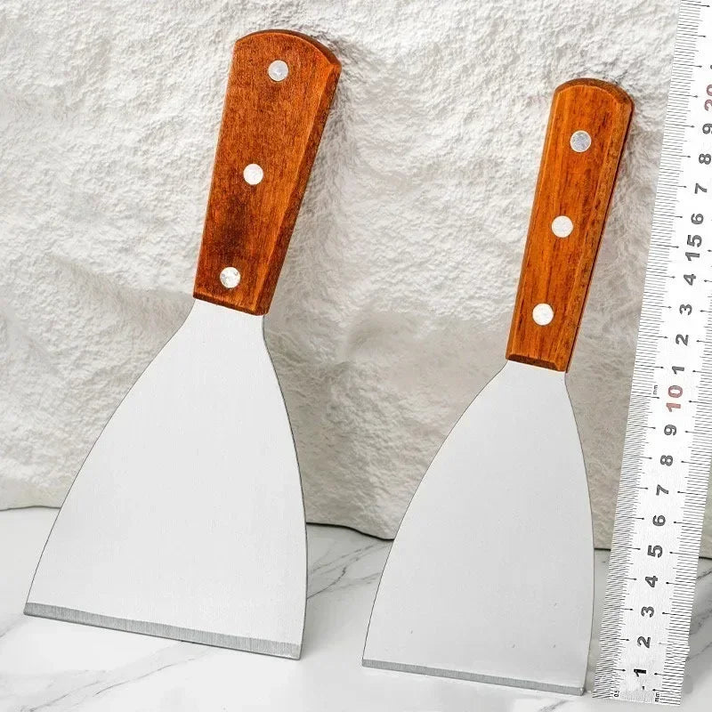 Wood-Handled Stainless Steel Spatula