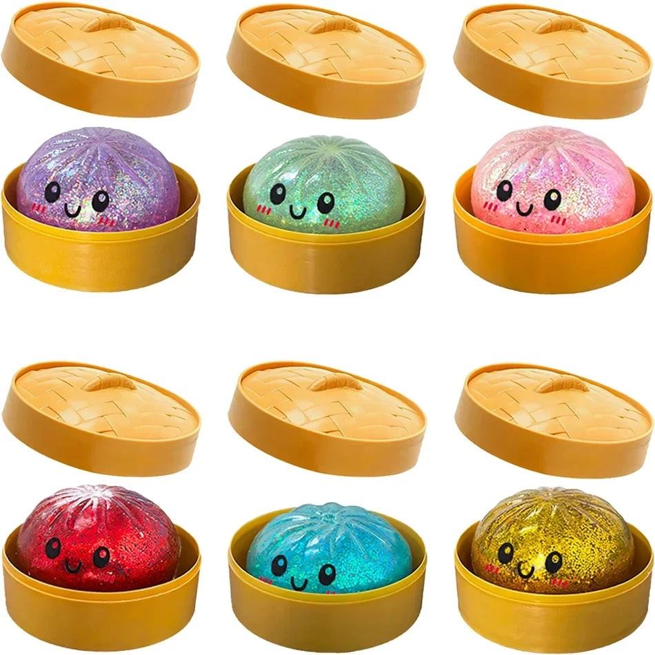 Glitter Dumpling Squishy — Style & Multipack Options