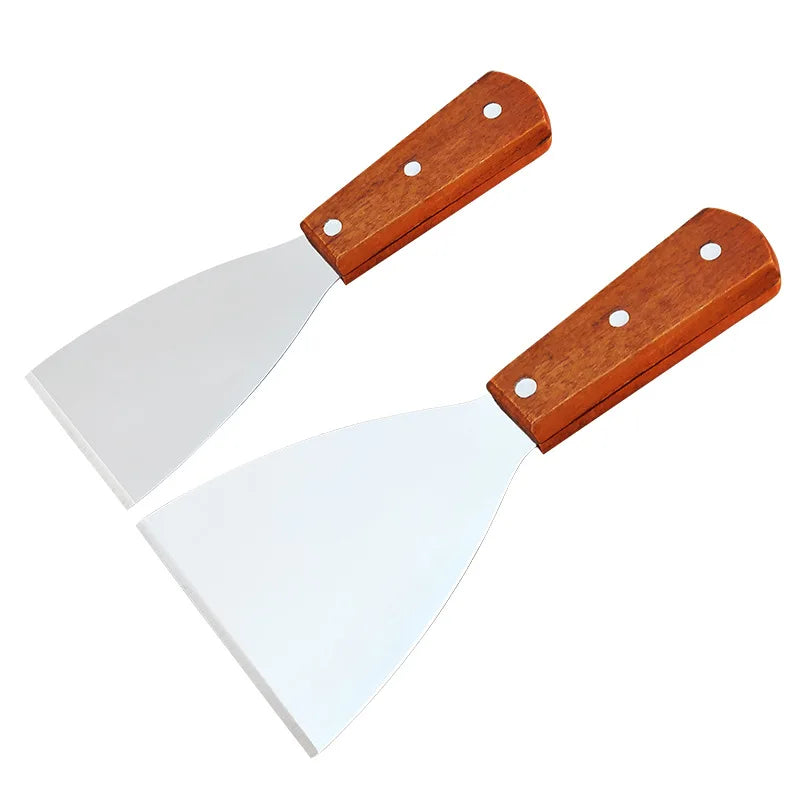 Wood-Handled Stainless Steel Spatula