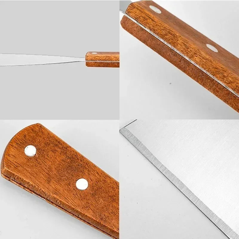 Wood-Handled Stainless Steel Spatula