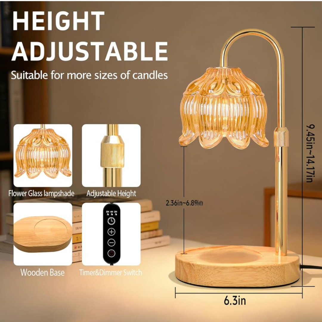 Candle & Simmer Pot Warmer Lamp — Timer & Dimmer