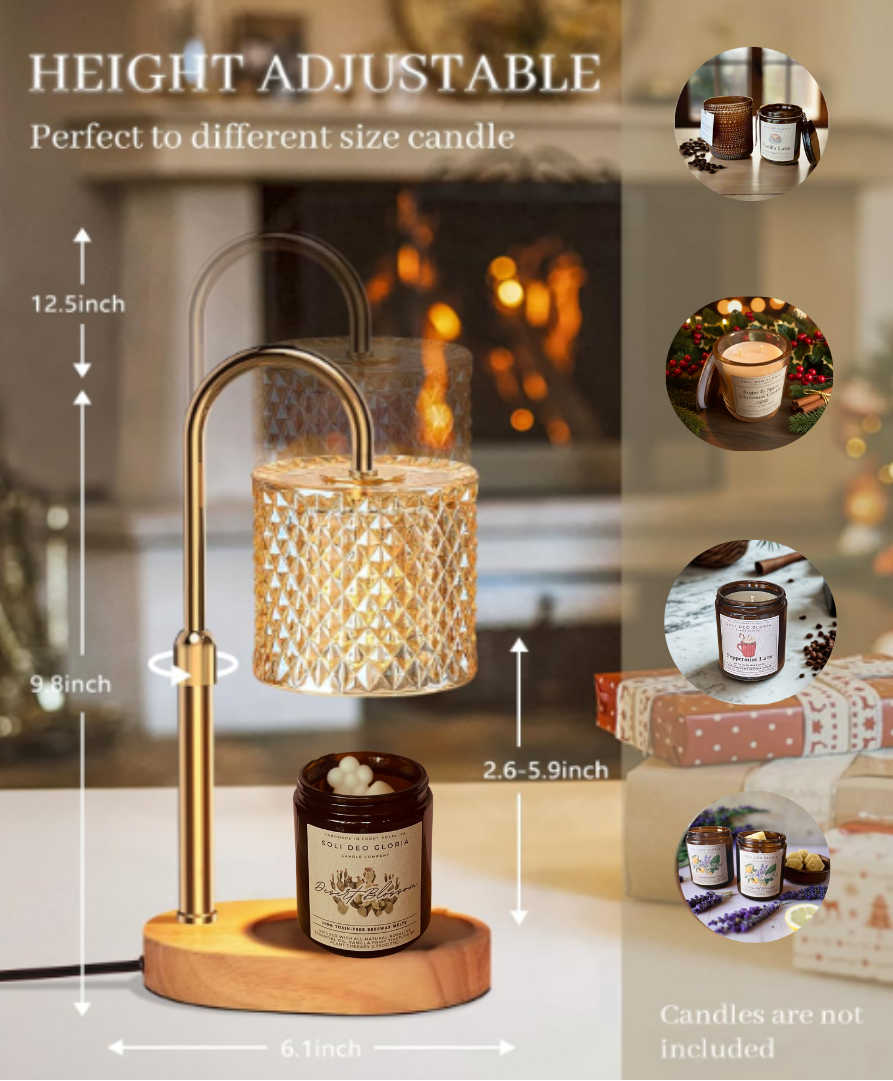 Candle & Simmer Pot Warmer Lamp — Timer & Dimmer