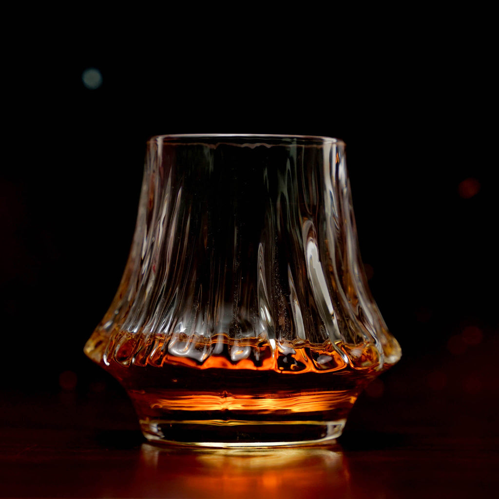Yama Textured Crystal Whisky Glass Set
