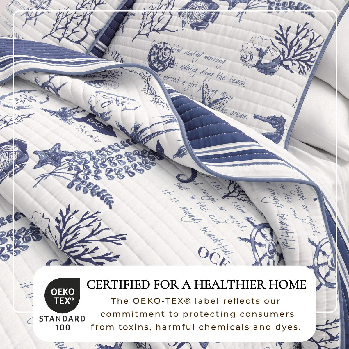 Calypso Coastal Cotton Quilt Set