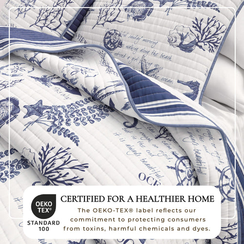 Calypso Coastal Cotton Quilt Set