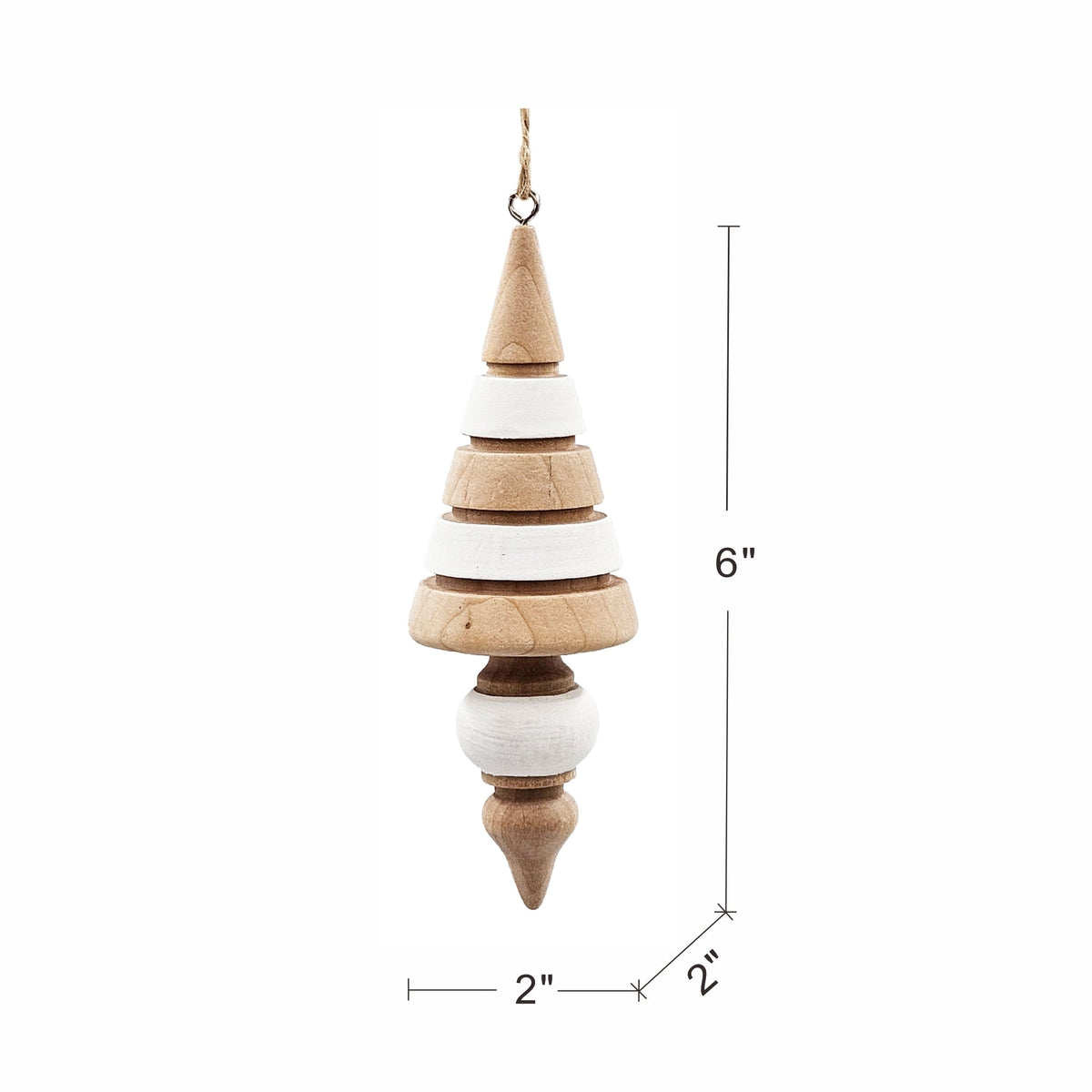 Eucalyptus Icicle Christmas Ornaments — Set of 6