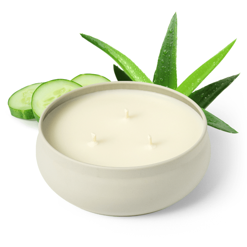 Cucumber Aloe 3-Wick Soy Candle