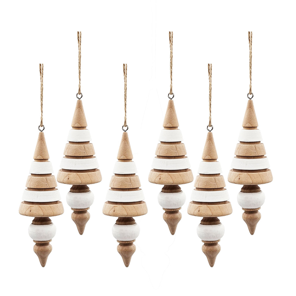 Eucalyptus Icicle Christmas Ornaments — Set of 6
