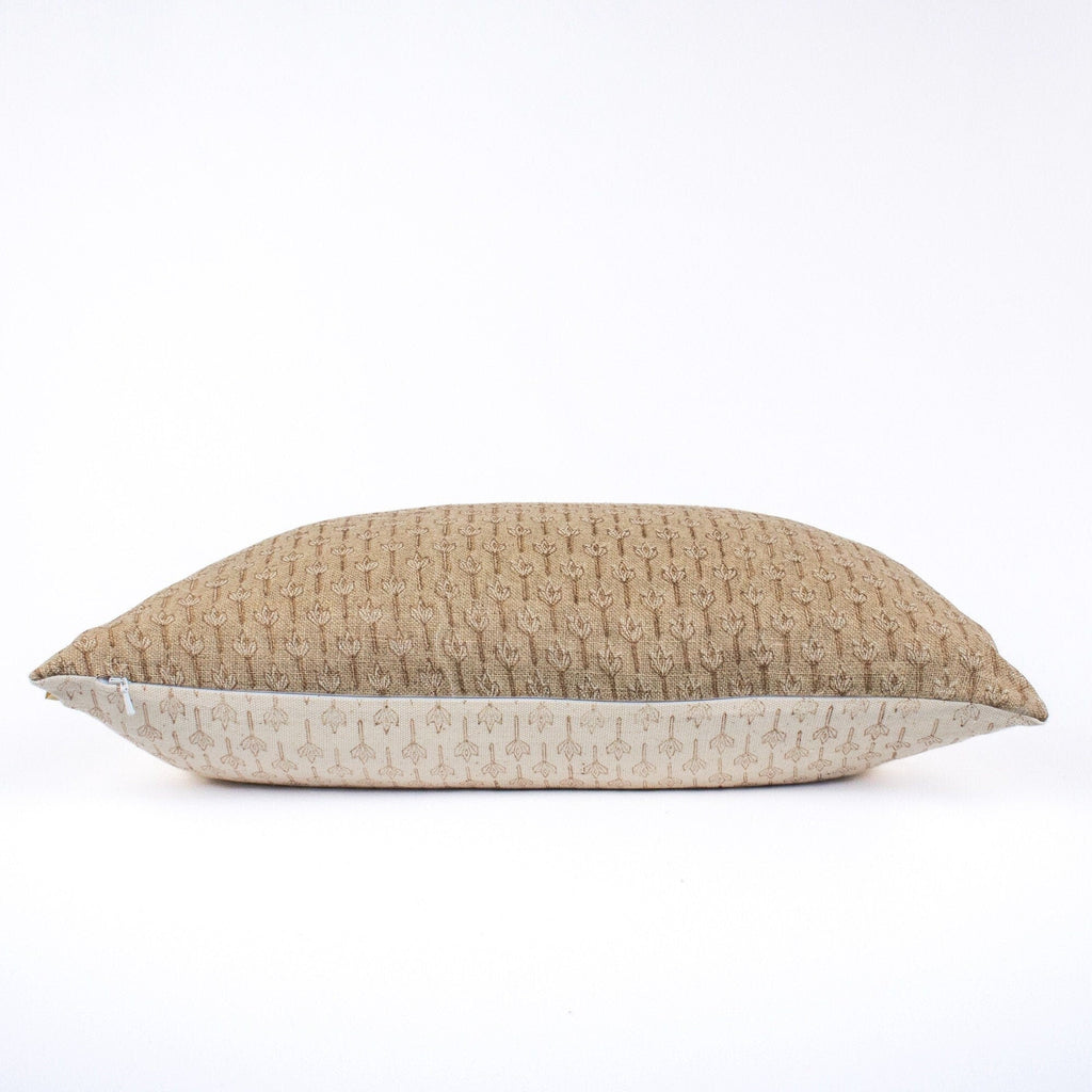Anandi Stucco Linen-Cotton Pillow Cover