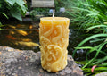 Coastal Wave Beeswax Pillar Candle