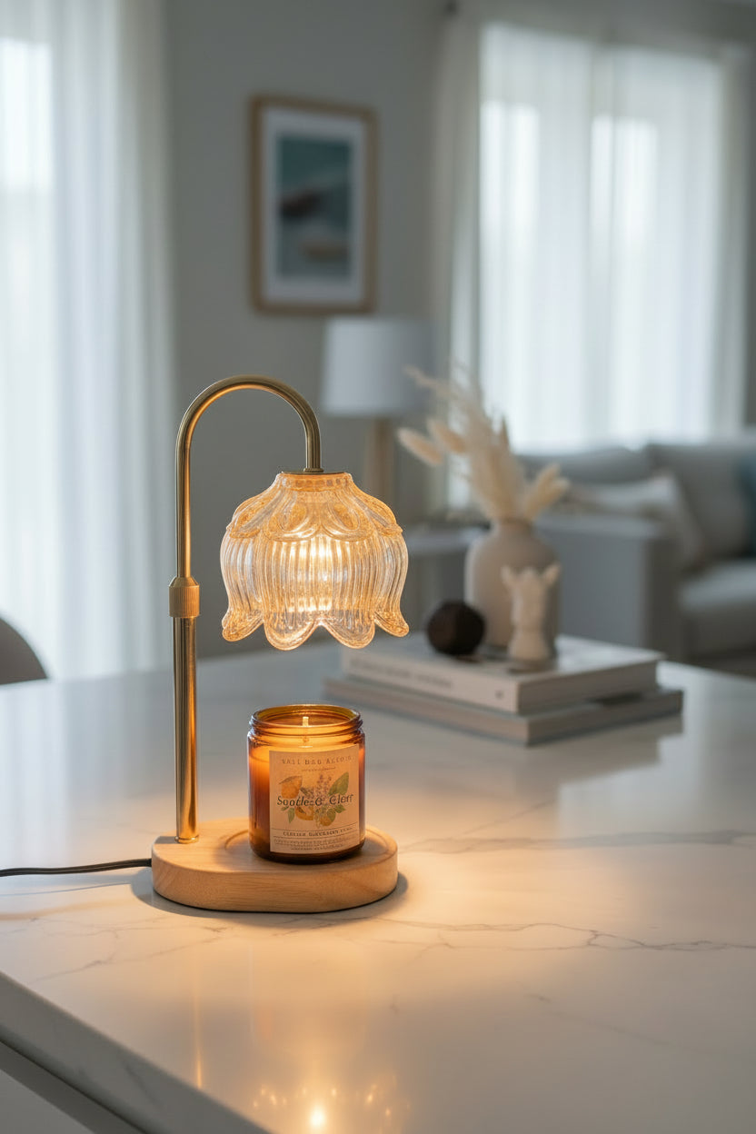 Candle & Simmer Pot Warmer Lamp — Timer & Dimmer