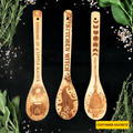 Spirit Nest Witchy Bamboo Spoon Set & Oven Mitt Options