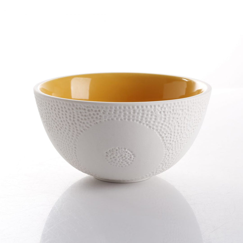 Textured Stoneware Serving Bowls — Set of 3