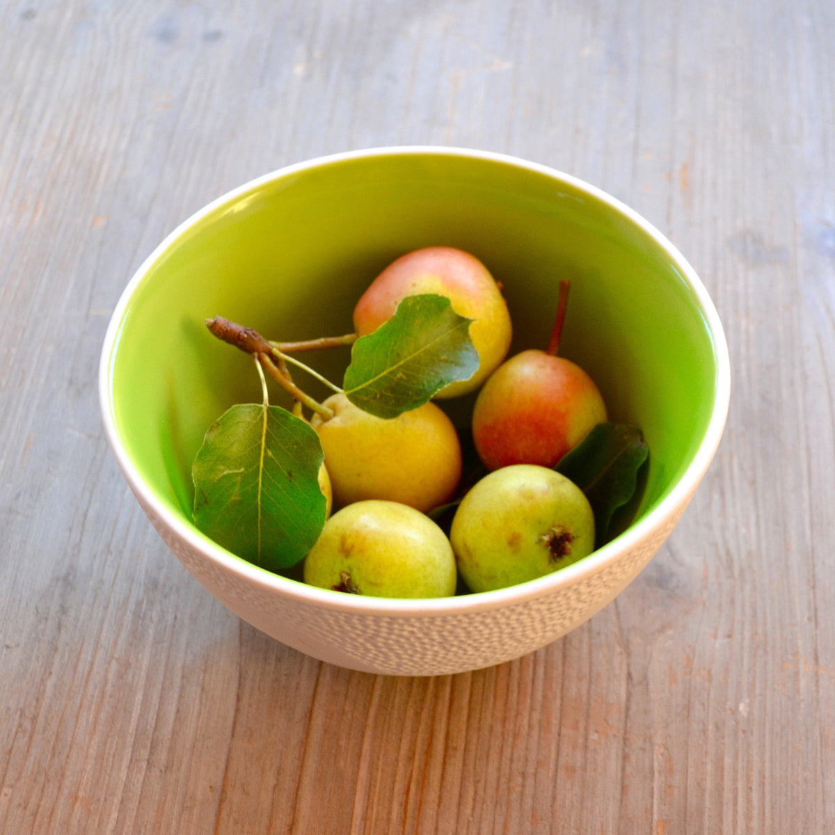 Textured Stoneware Serving Bowls — Set of 3