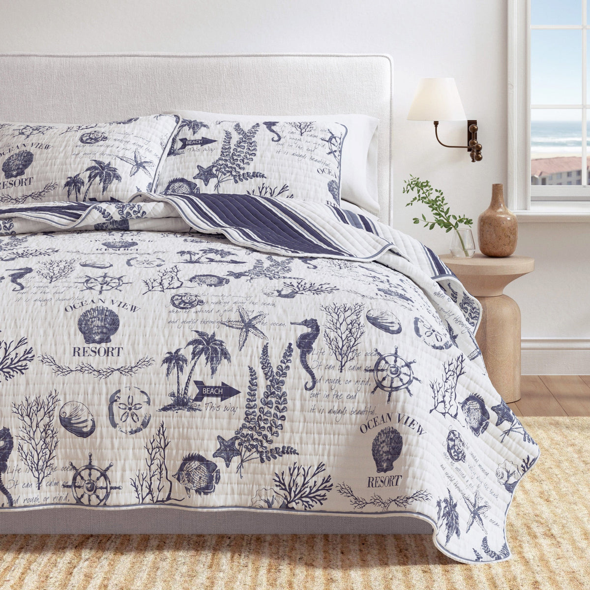 Calypso Coastal Cotton Quilt Set