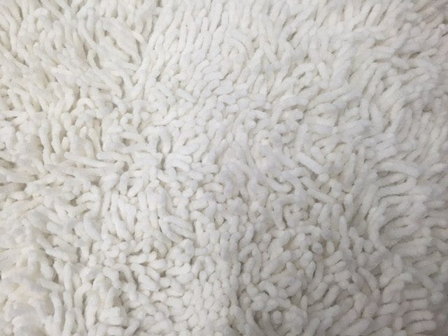 White Cotton Chenille Rug & Runner