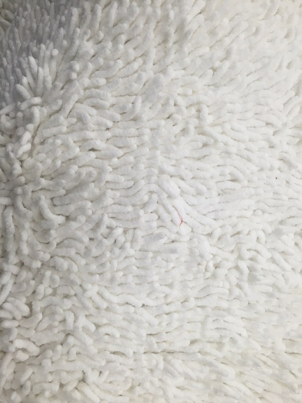 White Cotton Chenille Rug & Runner
