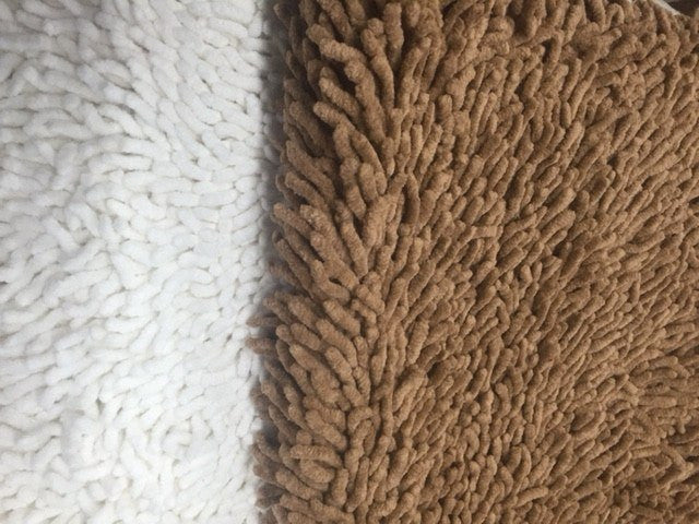 White Cotton Chenille Rug & Runner