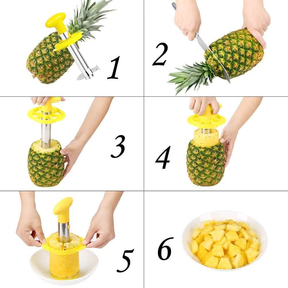 SameTech Stainless Steel Pineapple Corer & Slicer