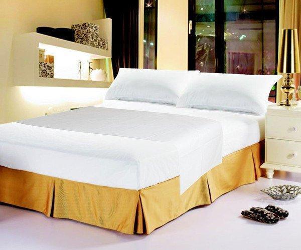 White Cotton Fitted & Flat Sheet Set