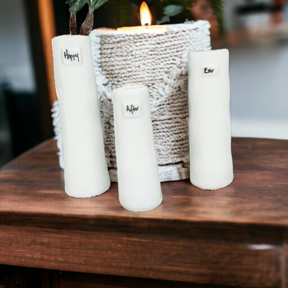 Mini White Porcelain Vase Gift Set