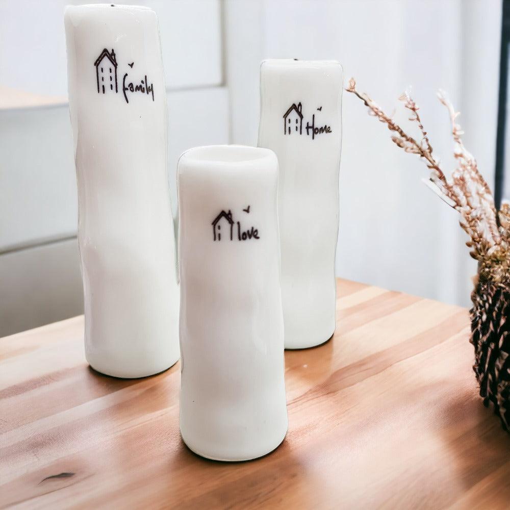 Mini White Porcelain Vase Gift Set
