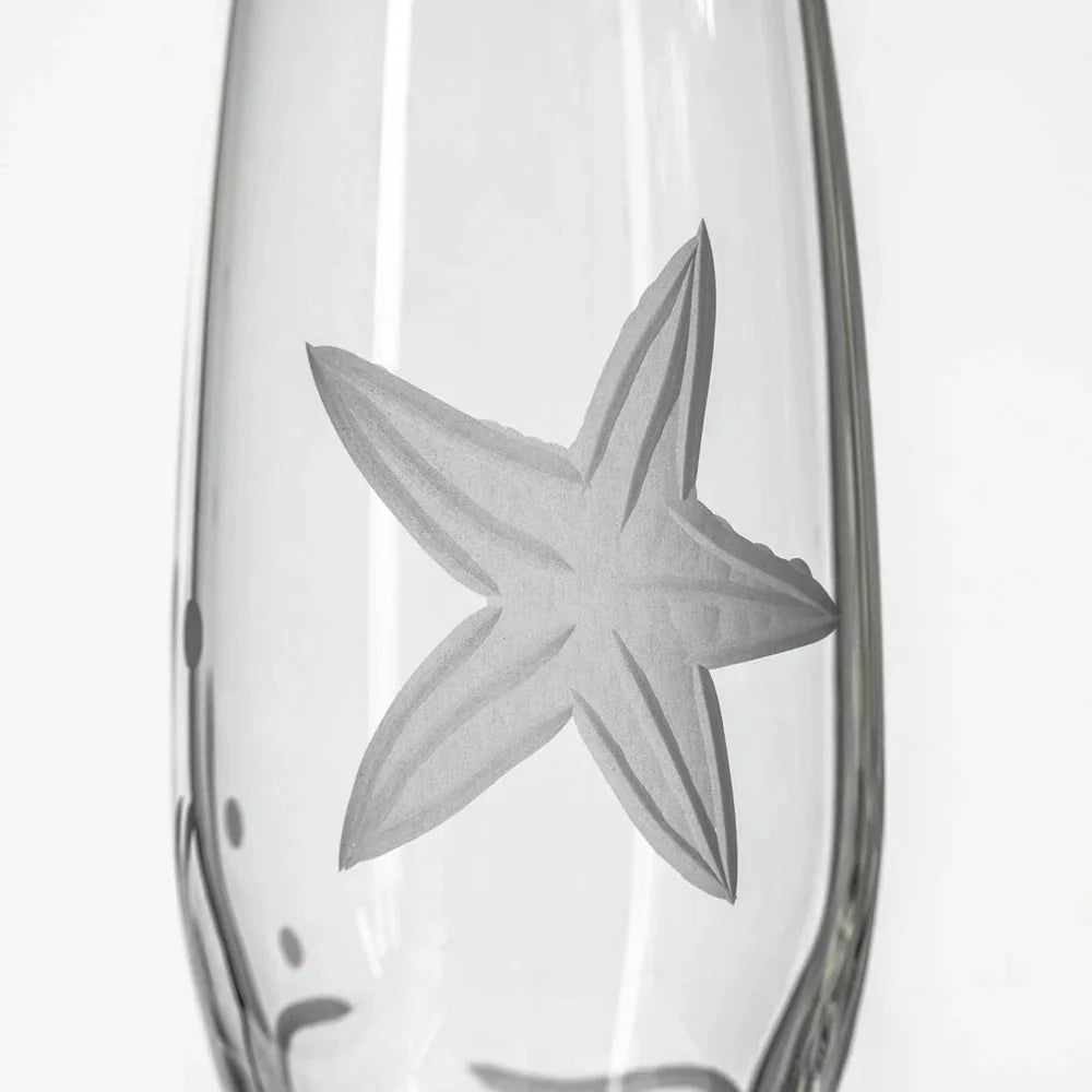 Starfish Etched Coastal Glassware