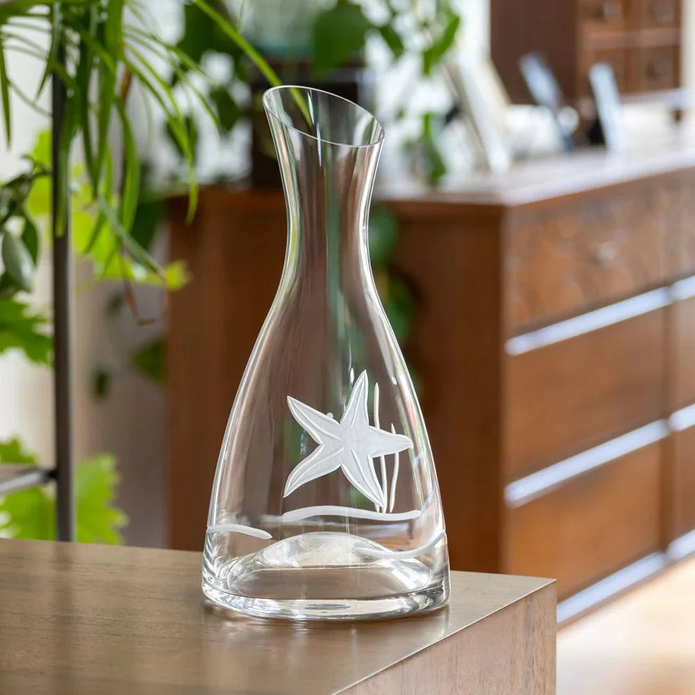 Starfish Etched Coastal Glassware