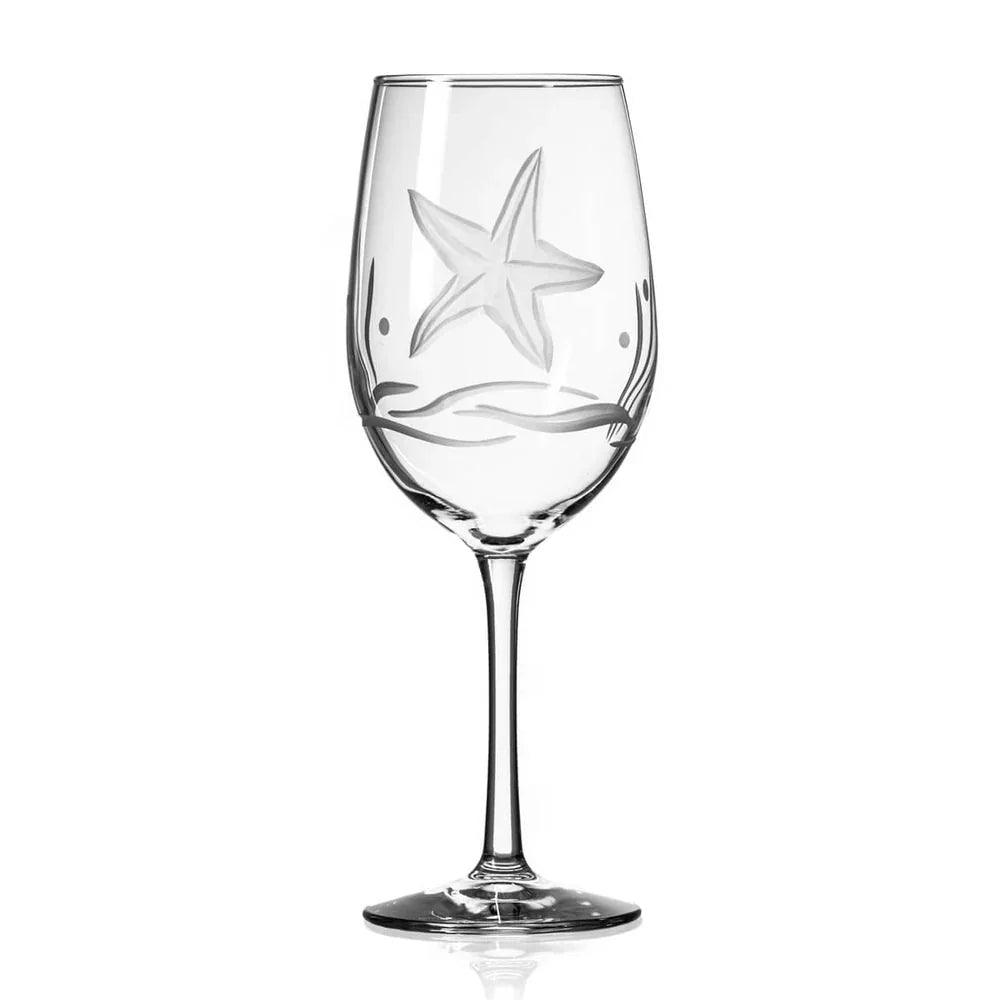 Starfish Etched Coastal Glassware
