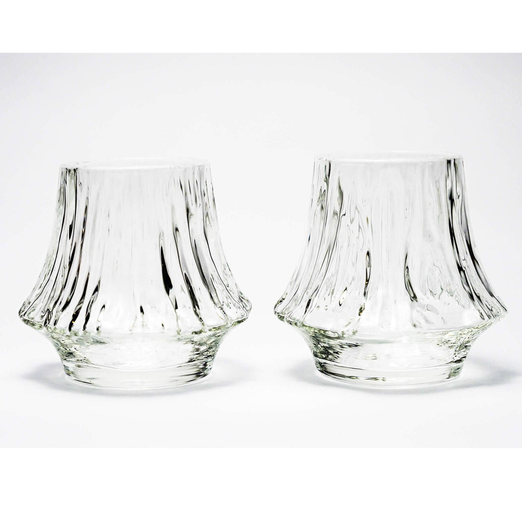 Yama Textured Crystal Whisky Glass Set
