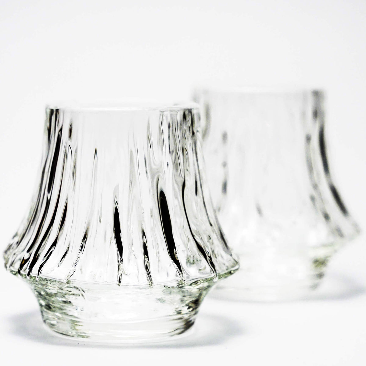 Yama Textured Crystal Whisky Glass Set